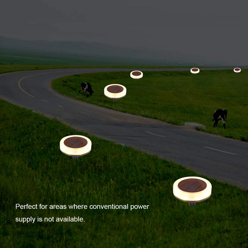 Iluminación de paisaje, lámpara de césped de 12 cuentas LED, para