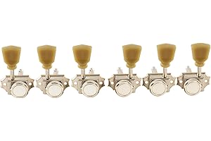 Musiclily Pro 3L+3R Vintage Guitar Locking Tuners Guitar Tuning Pegs Keys Machine Heads Set Replacement for Les Paul LP SG St