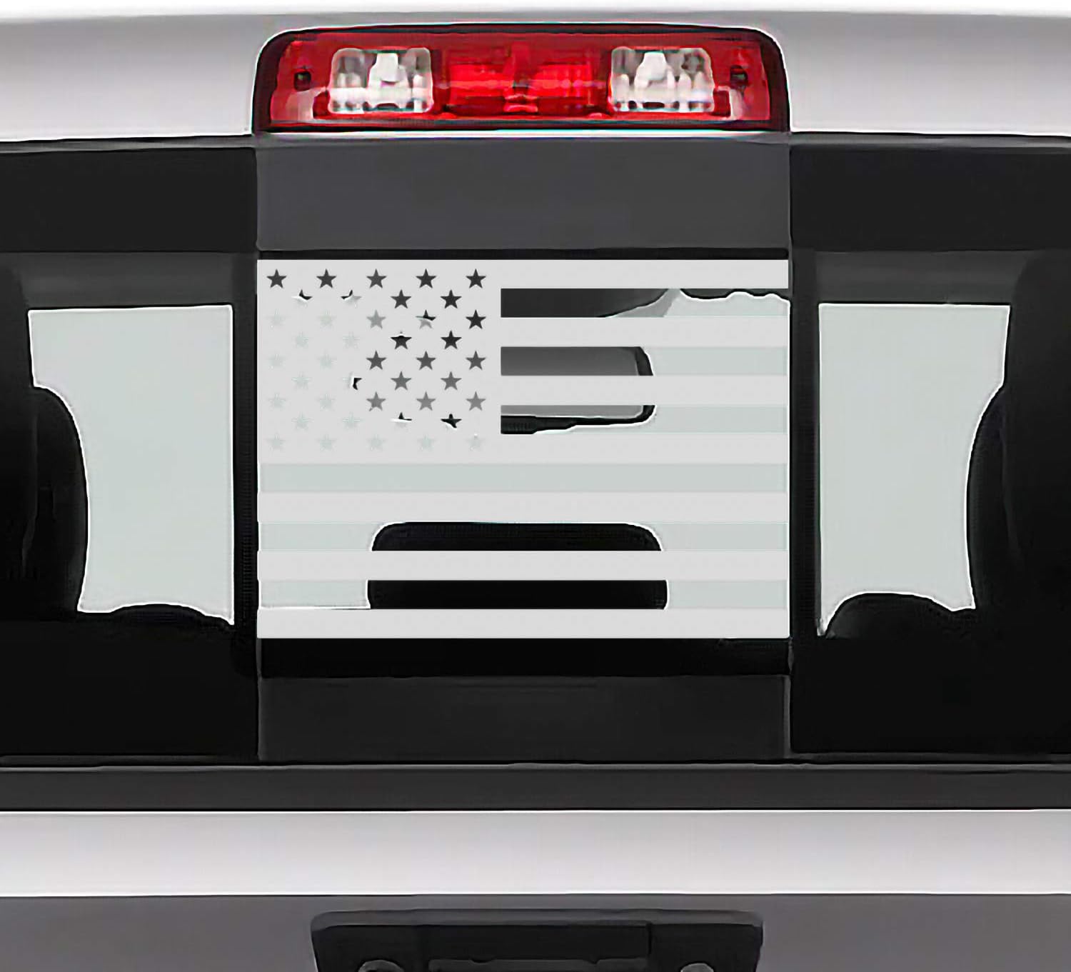 Amazon Bogar Tech Designs Rear Middle Window American Flag Vinyl 