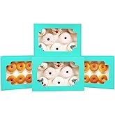 Auto-pop Up Pink Cookie Box With Window 14x10x2.5 Inch 24Pcs Bakery Pastry Macaron Bakery Box For Packaging