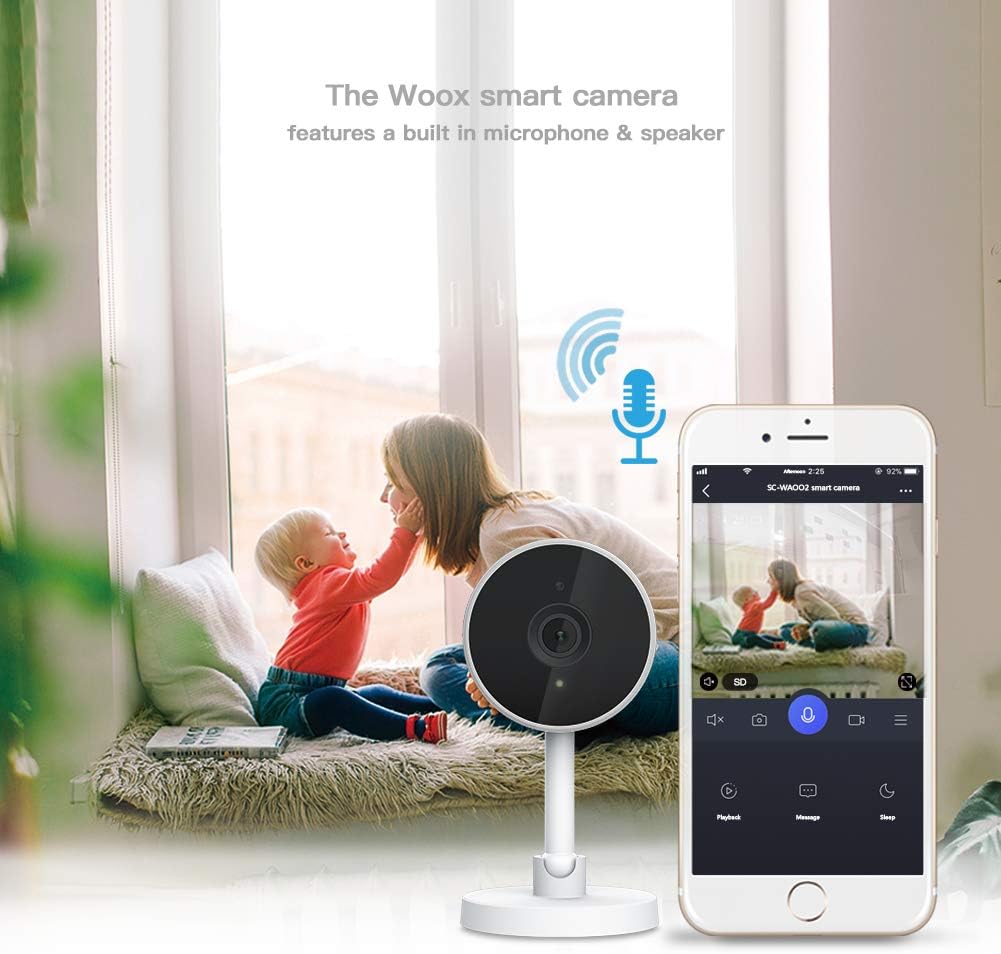 Woox Smart Camera 1080P Wifi IP Security Camera with Night Vision Motion Detection 2-Way Audio Speed Playback Home Security with Cloud Storage - Image 4