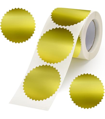 Amazon.com : OS-720 Maco Notary Gold Seal Labels, 2-inch, Two (2