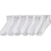 POLO RALPH LAUREN boys Classic Sport Ankle Socks - 6 Pair Pack - Soft Stretchy Yarn & Stay Up Top