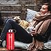 Wide Mouth Vacuum Insulated Stainless Steel Water Bottle With Leak Proof Cap and Built-in Filter | Best Double Walled Travel Coffee Mug(Large & Small) for Outdoor Sports Camping,Keeps Drink Hot & Cold