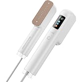 iLake Travel Steamer for Clothes, 100-240V Dual Voltage Handheld Steamer &amp; Iron 2-in-1, Digital Display, 20s Heat Up, Auto Shut-Off, Worldwide Use for Home &amp; Business Travel (White)