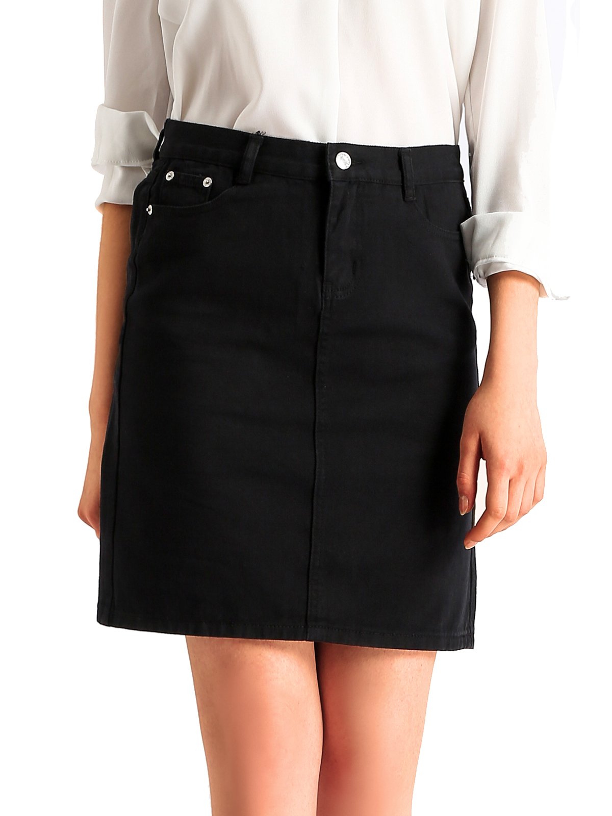 black denim skirt size 12