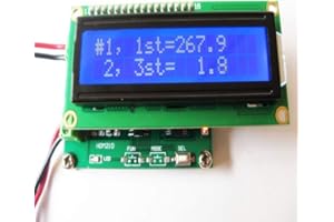 Taidacent 1pcs Harmonic Distortion Meter ac Power Frequency Spectrum Analyzer 10Hz~1kHz