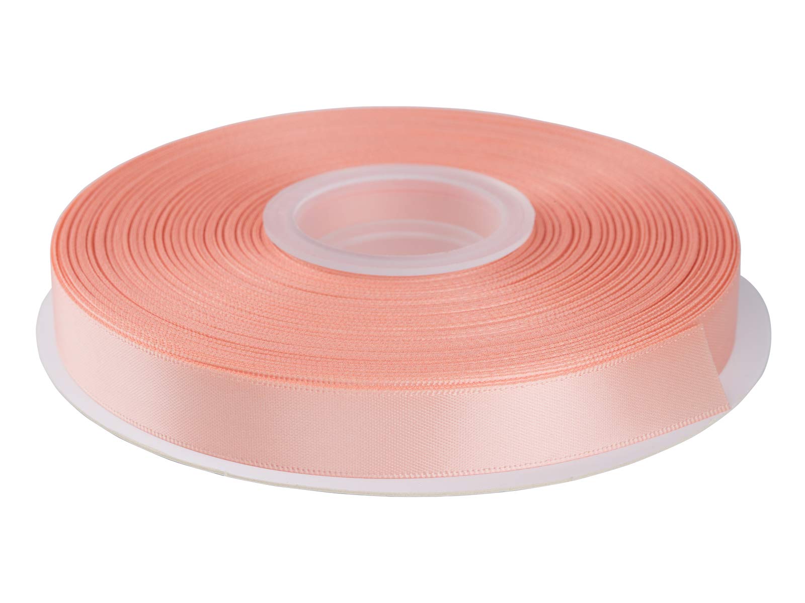 AVANAVA 16mm Wide Double Face Satin Ribbon - 45 Meters (203-Coral Pink)