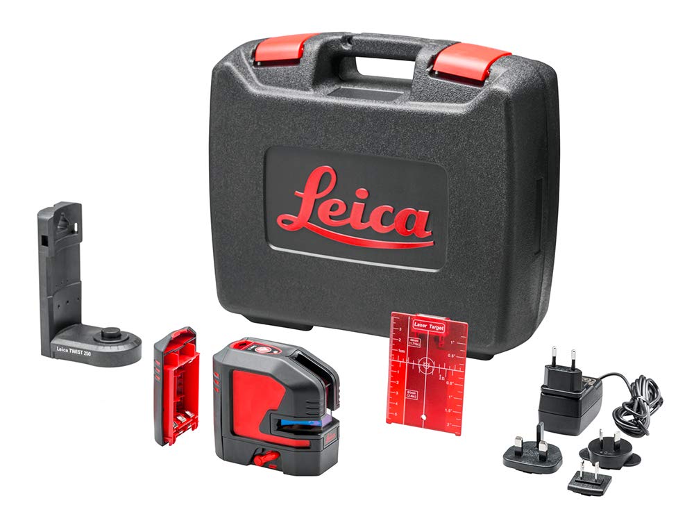 Leica Lino L2 – Cross-line Laser with Li-Ion Battery and Innovative Magnetic Adapter