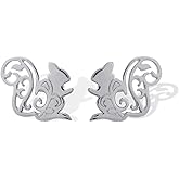 Boma Jewelry Sterling Silver Squirrel Chipmunk Stud Earrings