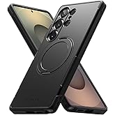 Ringke Alles [Compatible with MagSafe] Designed for Samsung Galaxy S25 Ultra Case, Shockproof Cover with 360° Rotating Kickstand, Powerful Magnet Precise Cutouts for Camera Lenses - Black