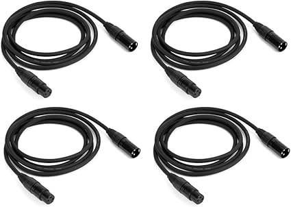 Amazon Com Mfl Dmx Cable De 3 Pines Para Luces De Escenario Cable Accesorio Dmx Paquetes Musical Instruments