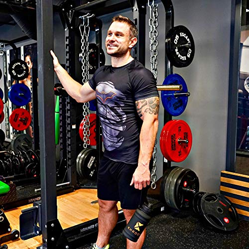 Khroom-Kompressionsshirt-Herren-Kurzarm-atmungsaktiv-im-Helden-Design-Compression-Shirt-Funktionsshirt-Unterziehshirt-Funktionsunterhemd-fuer-Fitness-Gym-Joggen