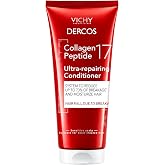 Dercos Vichy Collagen Peptide 17 Deep Conditioner for Damaged Hair, 6.76oz | Repairing conditioner with peptides for anti hair fall &amp; bond repair. Strengthens, detangles, boosts shine and volume.