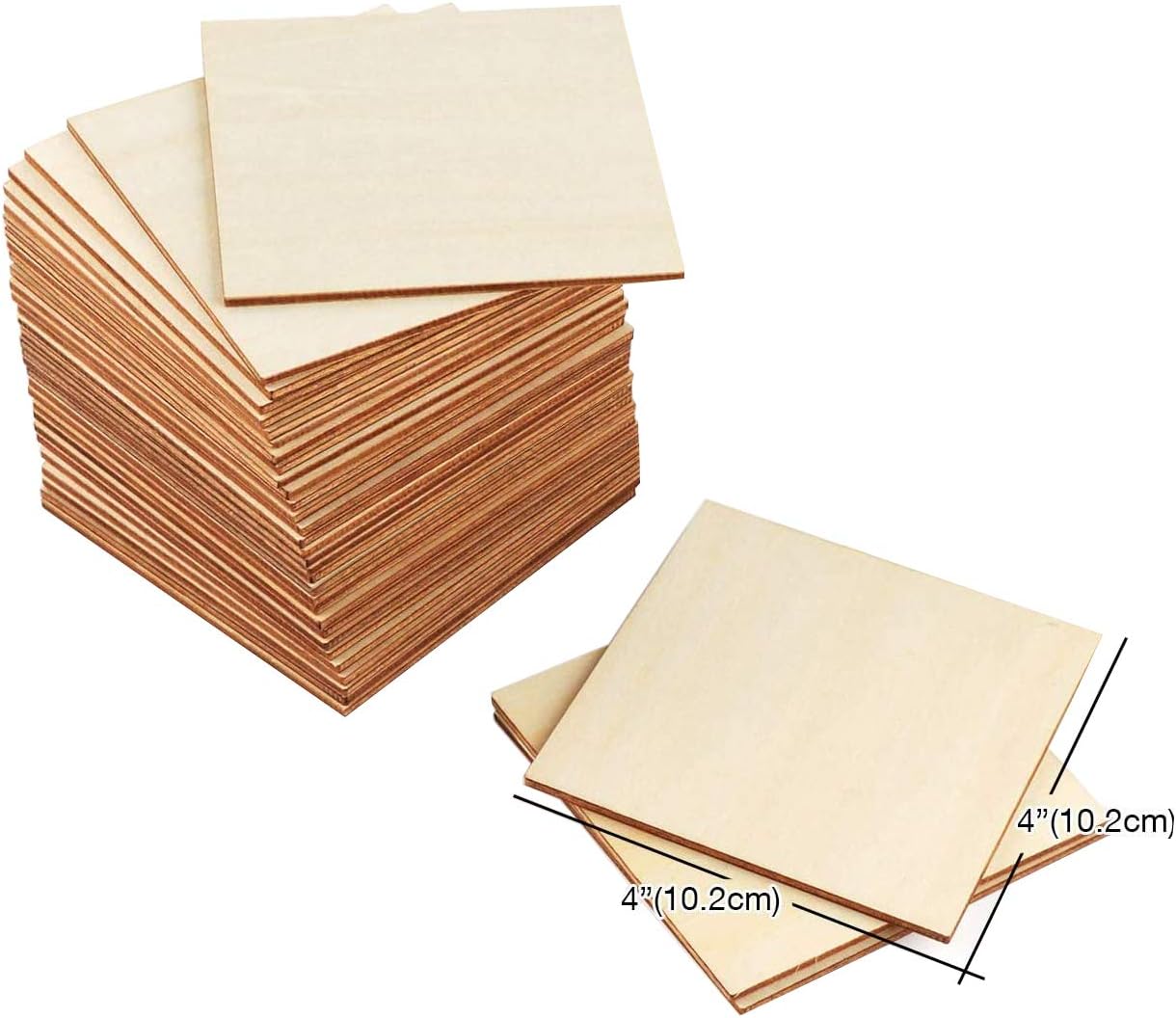 Coasters Decoration Fuyit Unfinished Wood Pieces Scrabble Tiles 50pcs 3 X 3 Inch Blank Natural Wood Square Wooden Cutouts Board For Diy Crafts Painting Unfinished Wood Woodcrafts Fcteutonia05 De