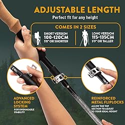 Folding Trekking Poles, Hiking Sticks Foldable
