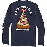 Vineyard Vines Boys' Merry Crustmas Long-Sleeve Pocket Tee