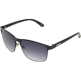 Dockers Men's Carter Sunglasses Square, Black, 54mm