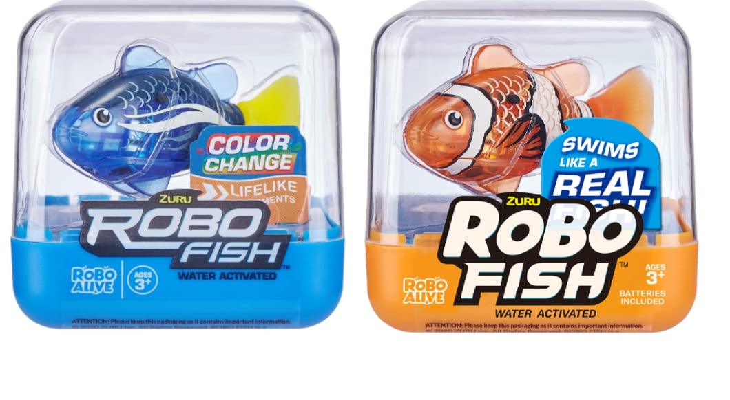 Photo 1 of (only 1) Robo Alive Electronic Interactive Fish Orange (2 Pack)