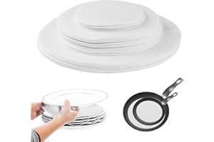 LITLANDSTAR Felt Plate Storage Dividers, 36 Pack Premium Felt Round China Dish Separators Pads Plate Dividers with 3 Sizes, Dish Storage Protectors Pads for Packing Stacking Cookware (White)