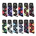 Falari Men Colorful Funny Novelty Crazy Combed Casual Dress Socks & Argyle Socks