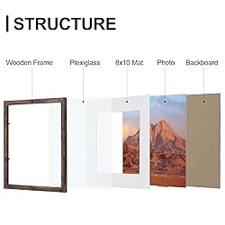 Vittanly 11x14 Picture Frames Set of 9, Shatter
