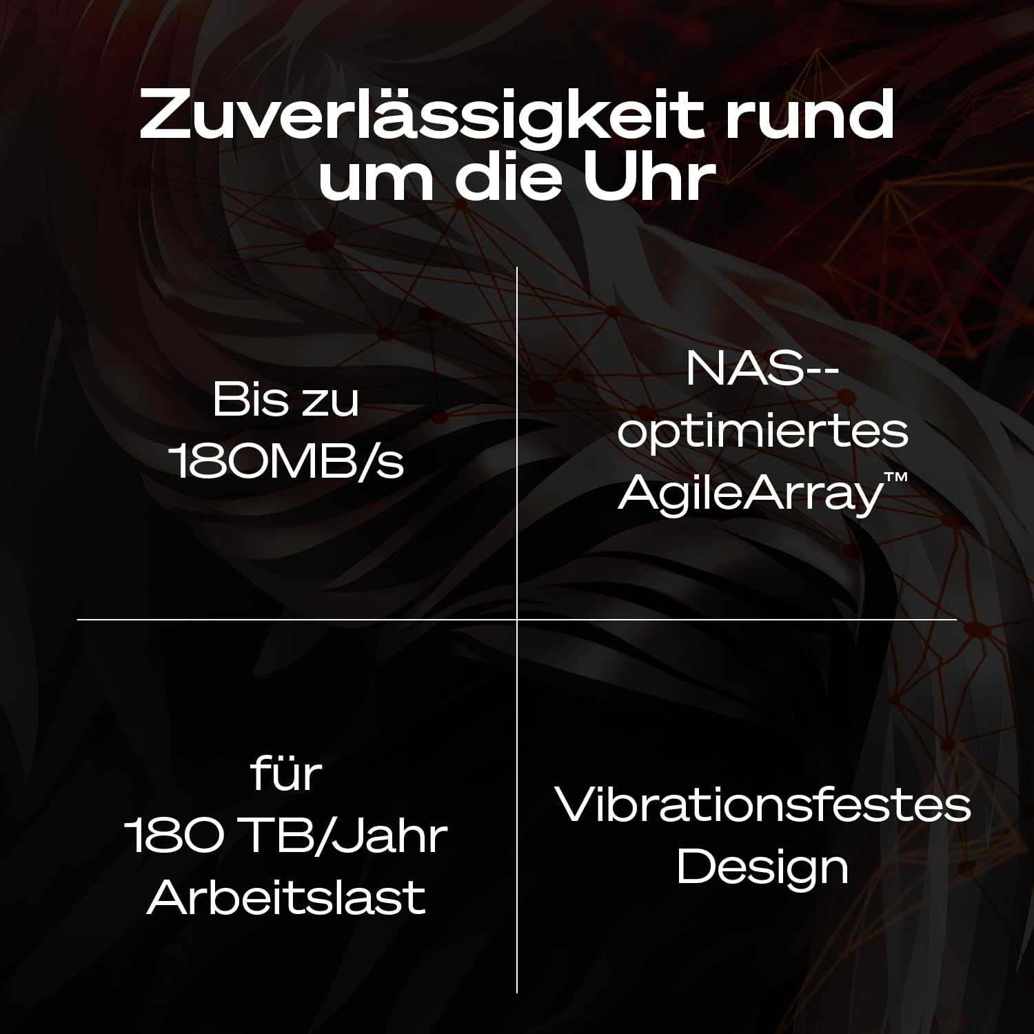Seagate IronWolf 12TB, NAS Interne Festplatte HDD, 3.5 Zoll, 7200 U/Min, CMR, 256 MB Cache, SATA 6GB/s, silber, inkl. Data Rescue Service (ST12000VNZ008) 6