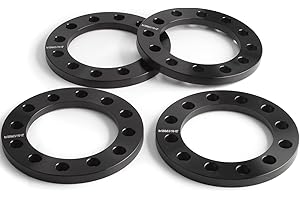 JIIINMIIIN Jiiimiiin 4PCS 6x5.5 6x135 6x139.7 Wheel Spacers 108mm Hub Bore 1/2"(12mm), 6x5.5 6x135 6x139.7 Flat for Silverado 1500/Suburban 1500, Sierra 1500/Yukon 1500, Tacoma (6 Lug)/4-Runner