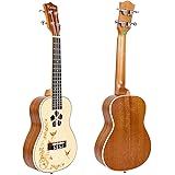 Solid Spruce Ukulele 23 Inch Ukele Concert Uke Mahogany Ukelele Hawaii Guitar