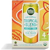 Whole Foods Market Organic Tropical Blend Italian Soda, 11.2 Fl Oz, 4 Pack