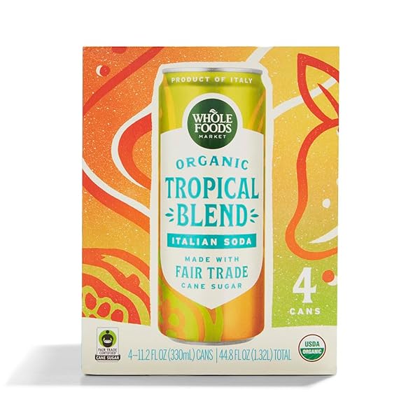 WHOLE FOODS MARKET ORGANIC TROPICAL BLEND ITALIAN SODA,...