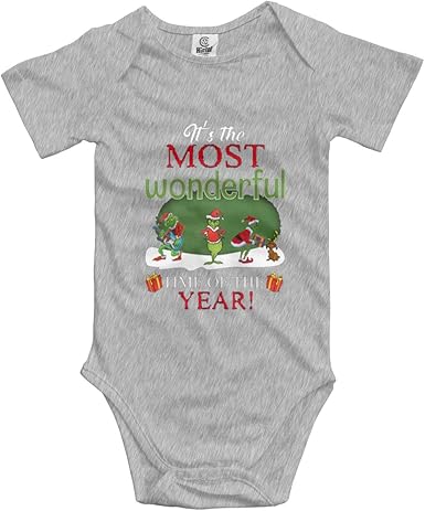 Amazon Com Julyshine Grinch It S The Most Wonderful Time Of The Year Christmas Body De Una Pieza Para Bebe 6m Clothing