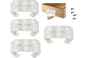 Adjustable Drawer Guides/Back Plates for 1/4”-5/16” Rail Height/Adjustable/Kitchen/Dresser/Furniture Drawer Track, Rail Guide