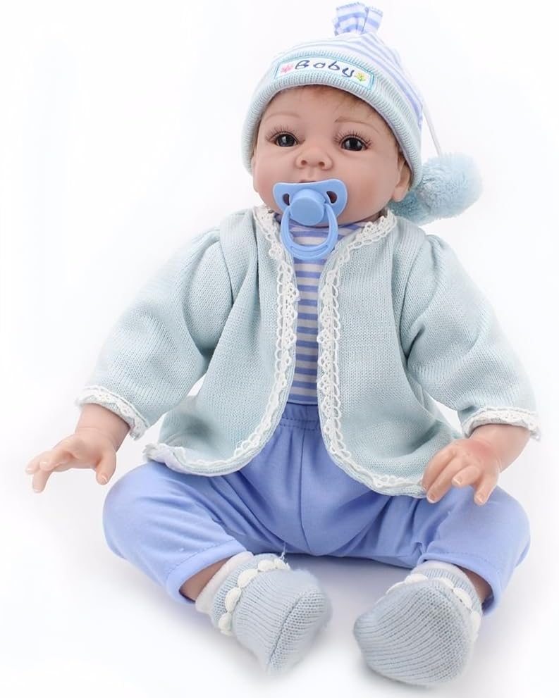 Reborn Babies Realistic Reborn Dolls Real Lifelike 22" Handmade Silicone Vinyl Newborn Baby Kids Toys Gifts