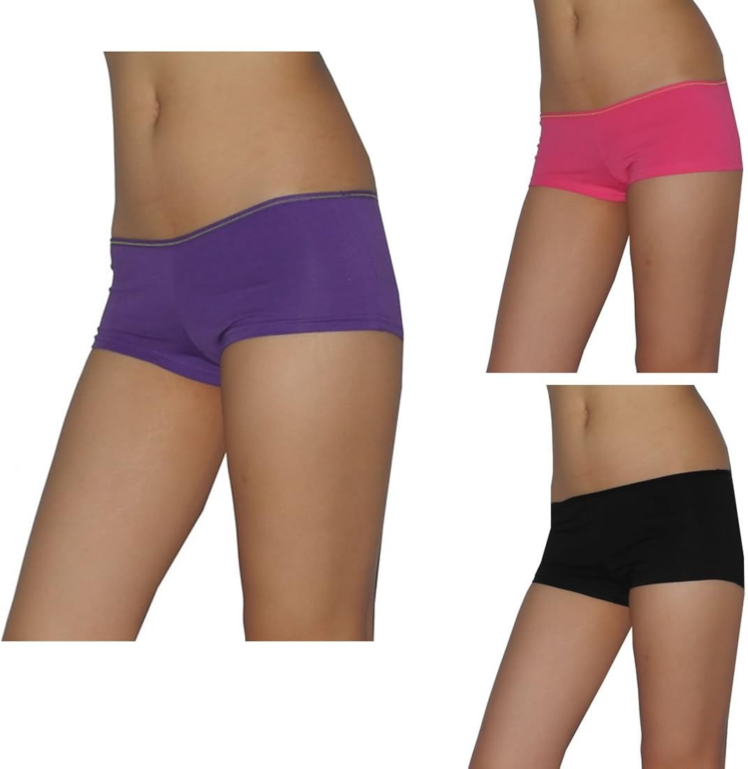 3 PACK Ladies Hipster Stretchy Brief Panties Underwear / Knickers Mixed Brands (Size 1214/L