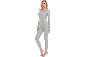 speerise Women Long Sleeve Bodycon High Waist Jumpsuit Rompers Bodysuit One Piece Outfit