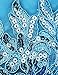 NNJXD Girl Ruffles Vintage Embroidered Sequins Flower Wedding Dress Size (100) 2-3 Years Blue