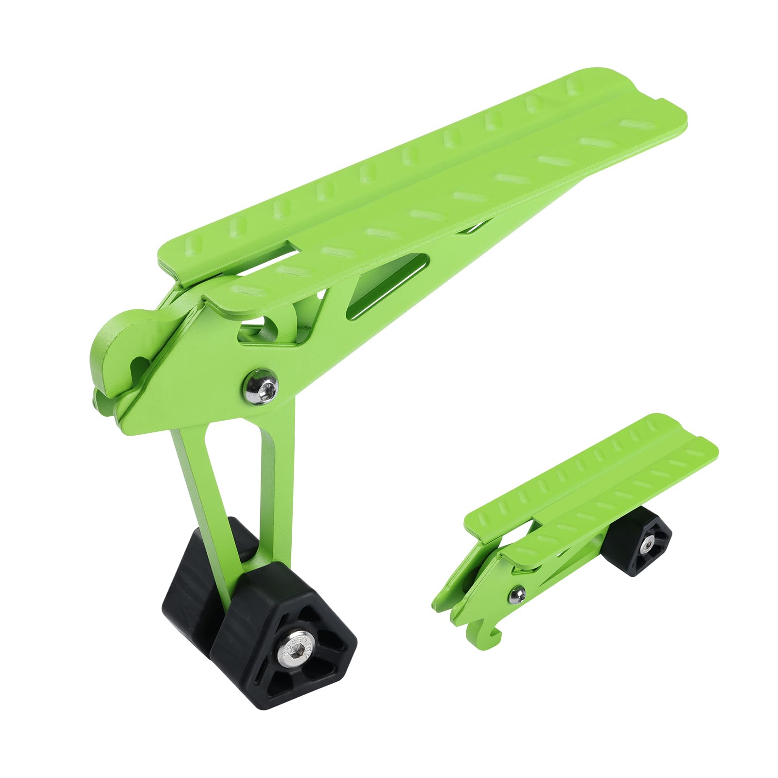 Photo 1 of COWVIE Foldable Car Door Step Stand Pedal - Access to Vehicle's Top Roof Both Feet Stand Pedal Ladder for Most SUV Truck Green