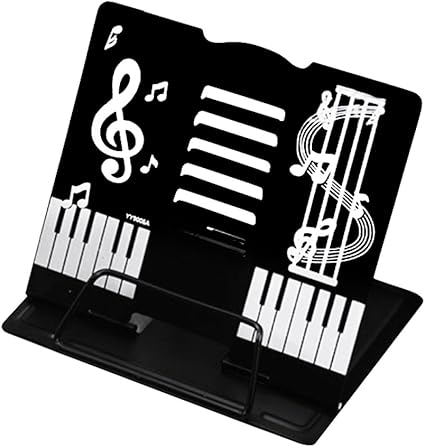 Amazon かわいい折りたたみ卓上の譜面台 書見台としても 黒 譜面台 楽器