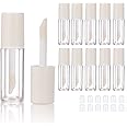 COSIDEA 10pcs Empty White 0.8ml mini lip gloss tubes Sample size lipgloss containers for sample sack lip oil DIY