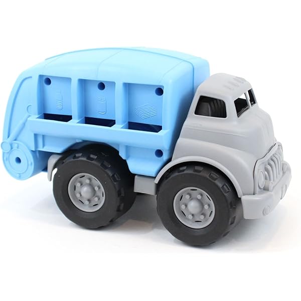 blue recycling truck toy