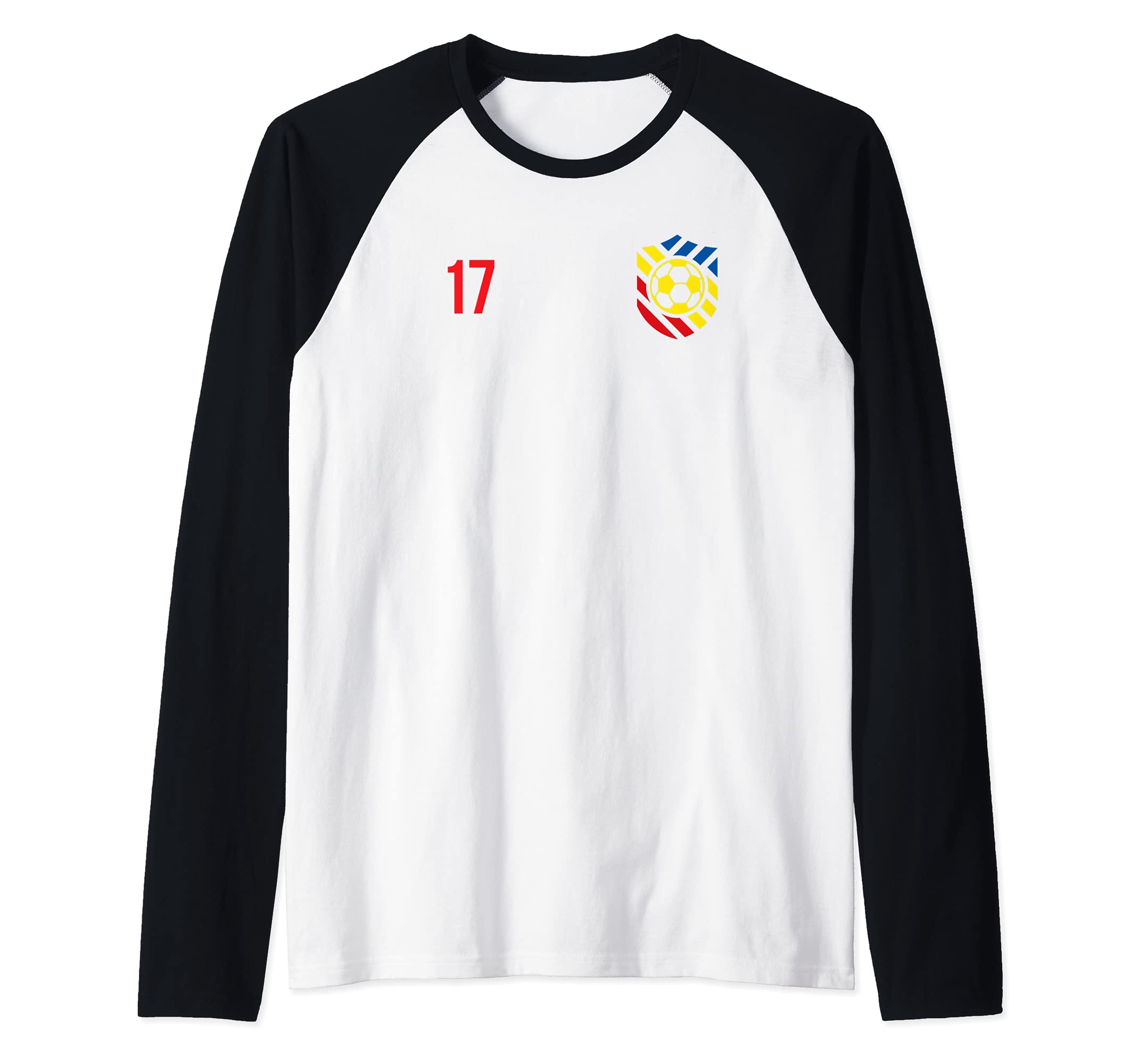 Flag Romania Raglan Baseball Tee