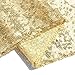 Sequin Table Runners Gold- 12 by 72 Inch Glitter Gold Table Runner-Gold Event Party Supplies Fabric Decorations for Holiday Wedding Birthday