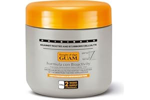 Guam Anti-Cellulite Body Wrap for Thighs & Legs – MAX Strength Hot Mud with Seaweed, Caffeine, & Essential Oils – Skin Tightening, Firming & Smoothing Treatment (1.1 Lb)