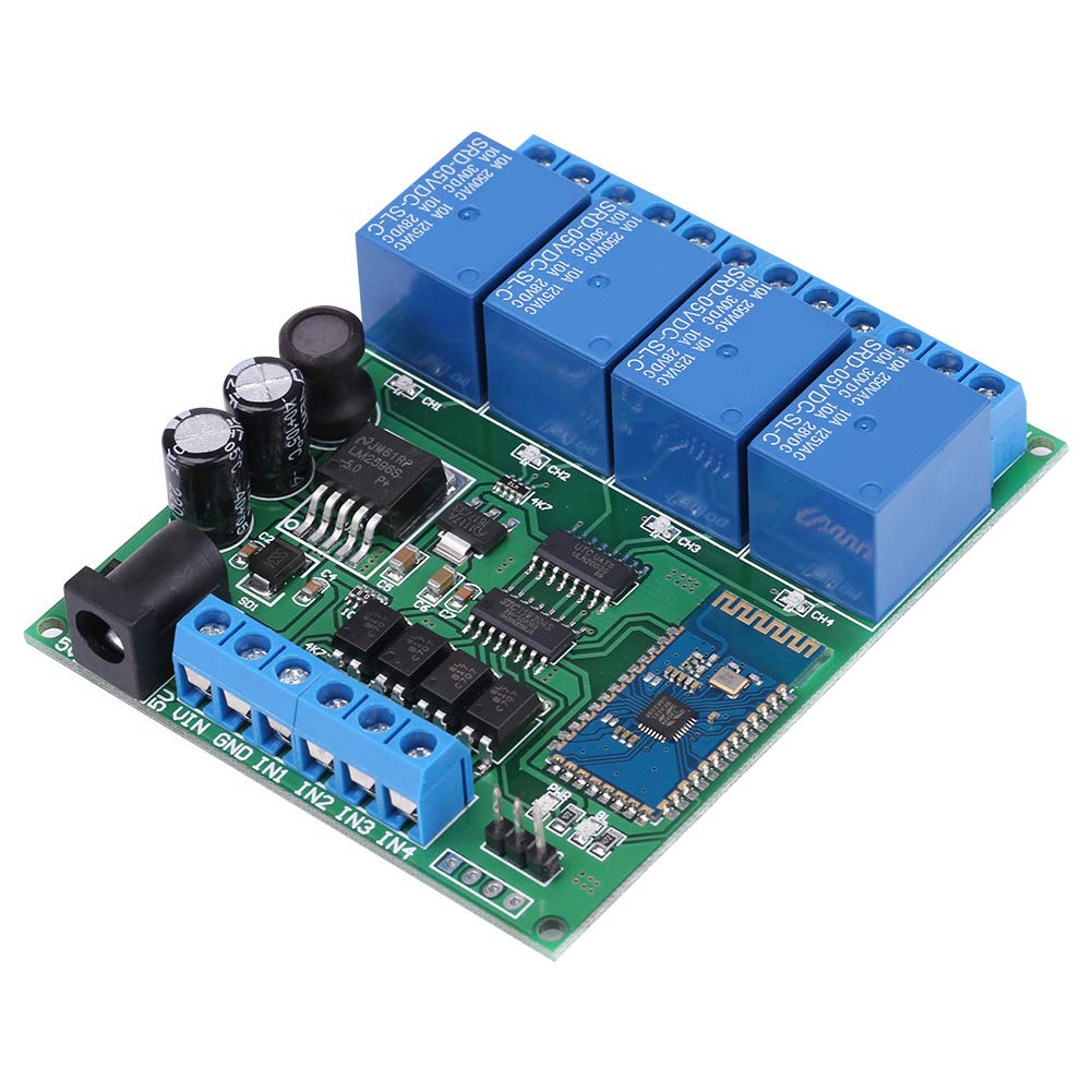 4 Channel Bluetooth Relay Module, 10A Phone Wireless Remote Control Switch - Image 3