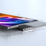 MINIX 16" Portable Touch Monitor 1200P IPS 2x USB-C HDMI Multi-Touch Kickstand view 7