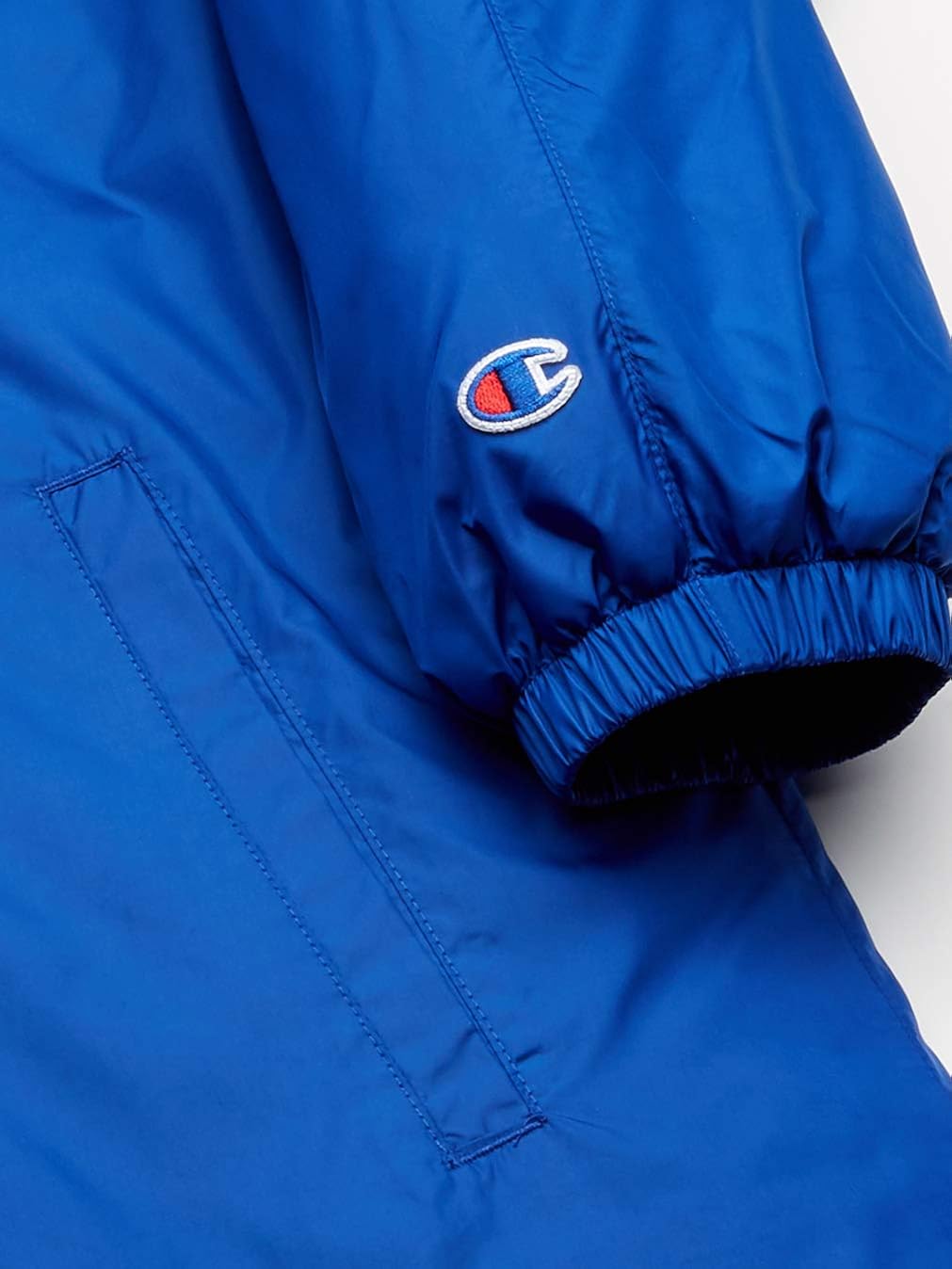 Champion LIFE Men's Sideline Jacket-Block Champion Arch ON Back: Clothing