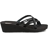 Teva Women's W Mush Mandalyn Wedge Ola 2 Flip-Flop, Black, 10 M US