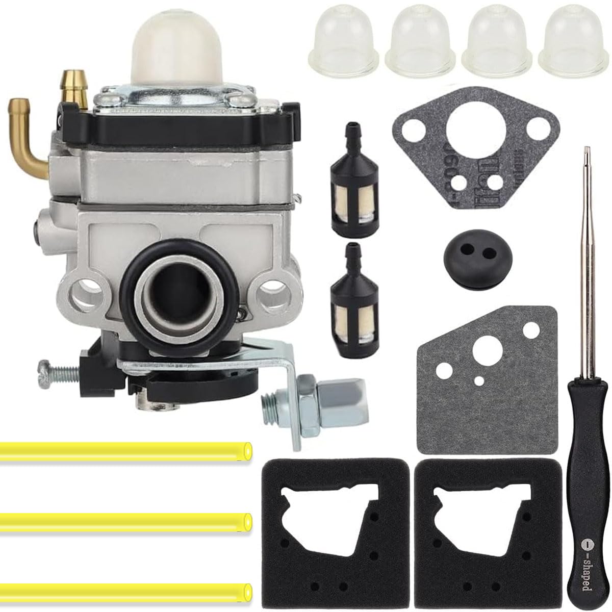 ZAMDOE FG100 GX31 Carburetor Compatible for Honda 4 Cycle Engine GX22 GX31 FG100 HHE31C HHT31S UMK431 UMK431K1 Tiller String Trimmer/Brush Cutter, Replace 16100-ZM5-803 16100-ZM5-A95