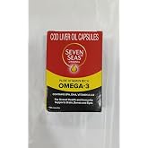 Seacod Cod-liver Oil Capsules ,Omega-3 Fatty Acid, Vitamin A, Vitamin D 100 Capsules